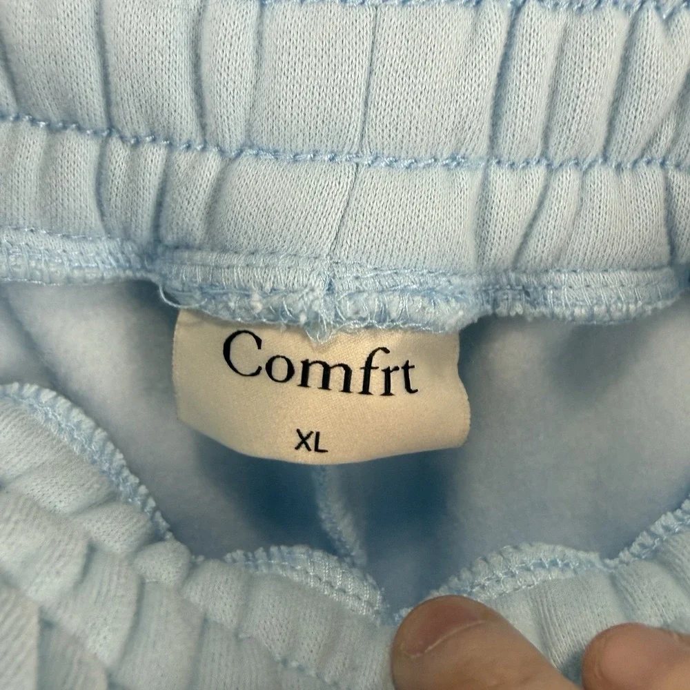 Comfrt Pastel Collection Sweatpants Pale Blue Color Unisex XL